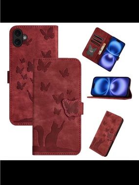 Flip Case PU Leather Wallet For iPhone 16, 6.1”